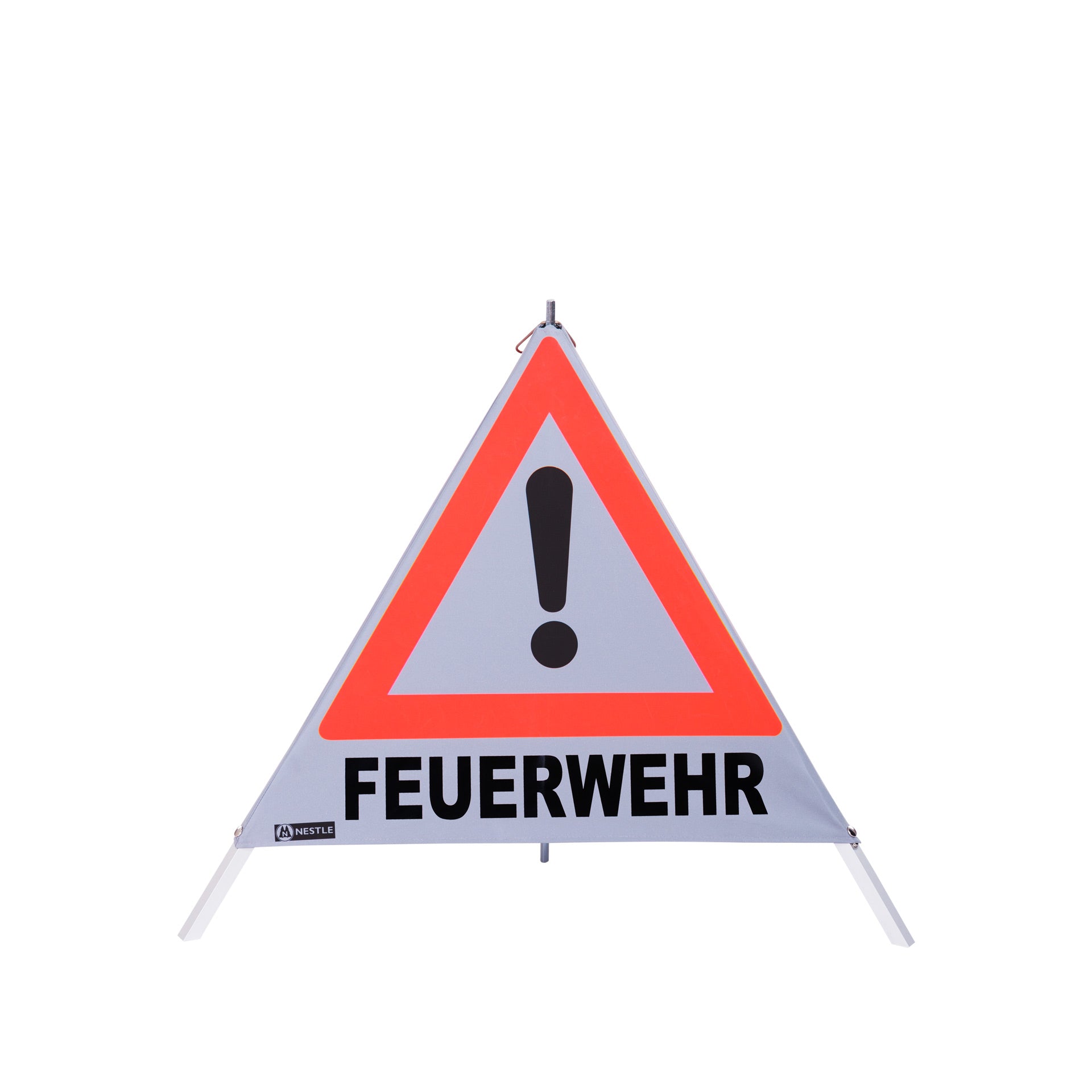 NESTLE Warnpyramide 70 cm, Achtung (VZ101), retroreflektierend, mit Mittelfuß NESTLE Warnpyramide 70 cm, Achtung (VZ101), retroreflektierend, mit Mittelfuß